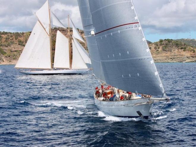 Glorious schooners – Adela and Eleonora at the start of the 9th edition of the RORC Caribbean 600 © RORC / Tim Wright